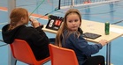 Partion. D-tytöt toimivat turnauksen tuomareina ja kirjureita.